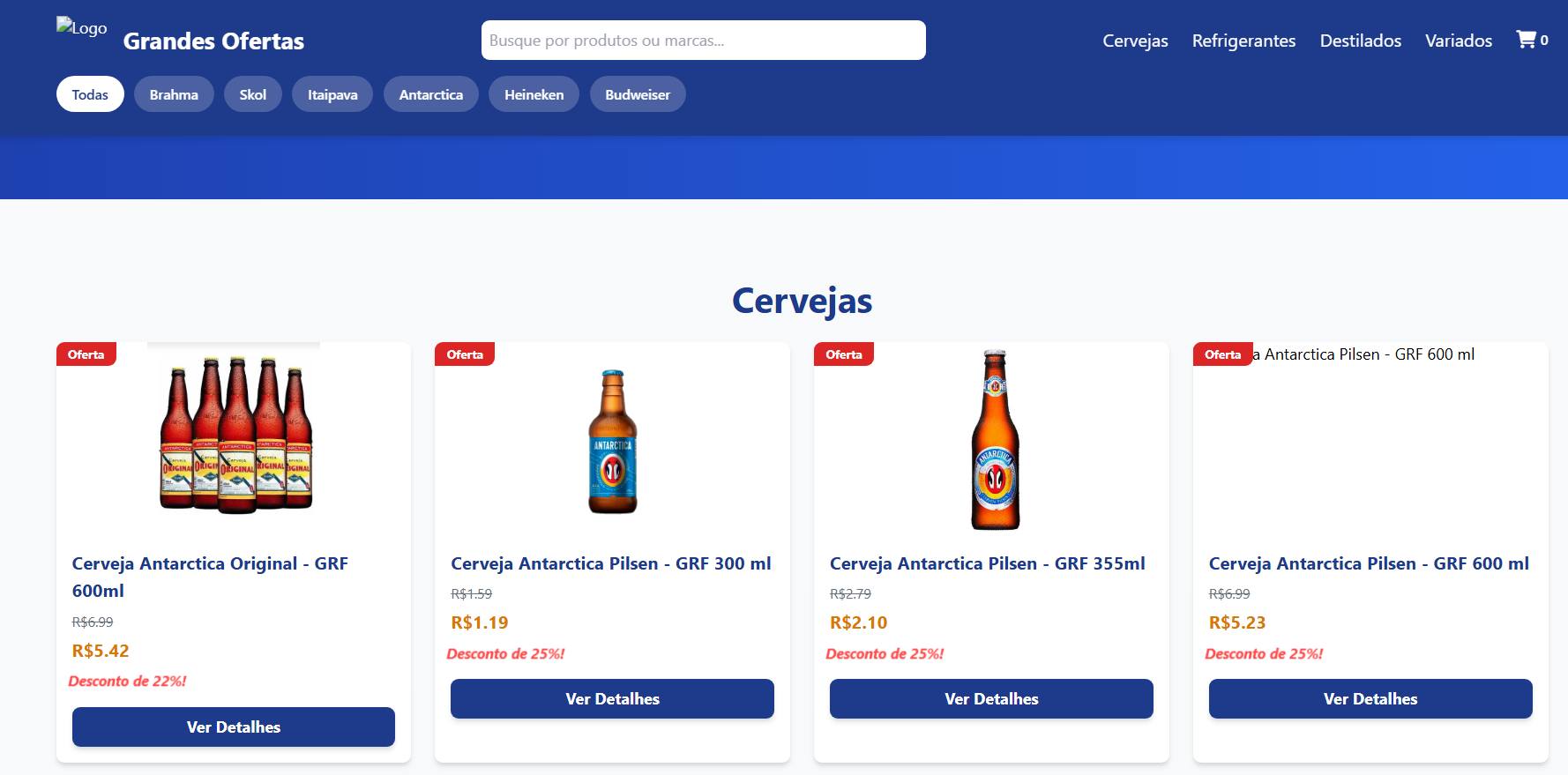 Sua Adega Beverage Distributor Screenshot